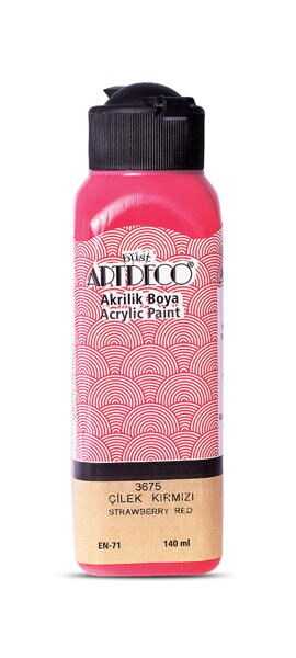 ARTDECO AKRİLİK BOYA 140 ML. ÇİLEK KIRMIZI