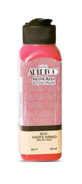 ARTDECO AKRİLİK BOYA 140 ML. KADİFE KIRMIZI