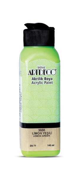 ARTDECO AKRİLİK BOYA 140 ML. LİMON YEŞİLİ