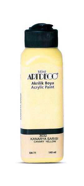 ARTDECO AKRİLİK BOYA 140 ML. KANARYA SARISI