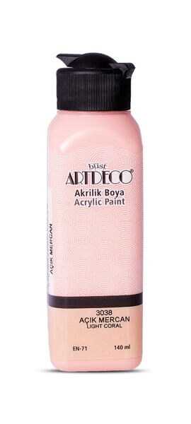 ARTDECO AKRİLİK BOYA 140 ML. AÇIK MERCAN