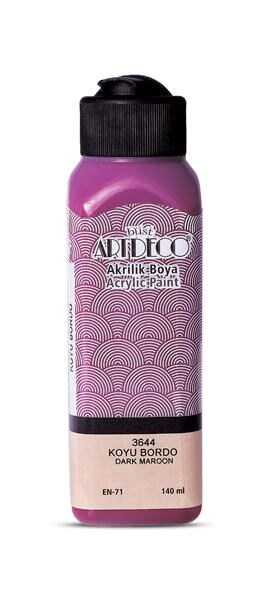 ARTDECO AKRİLİK BOYA 140 ML. KOYU BORDO