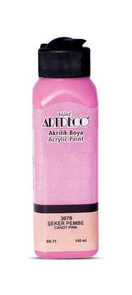 ARTDECO AKRİLİK BOYA 140 ML. ŞEKER PEMBE