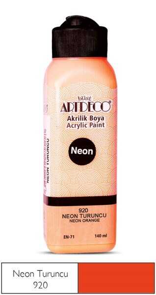 ARTDECO AKRİLİK BOYA 140 ML. NEON TURUNCU
