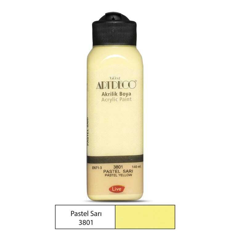 Artdeco Akrilik Boya 140 Ml Pastel Sarı 70R- 3801