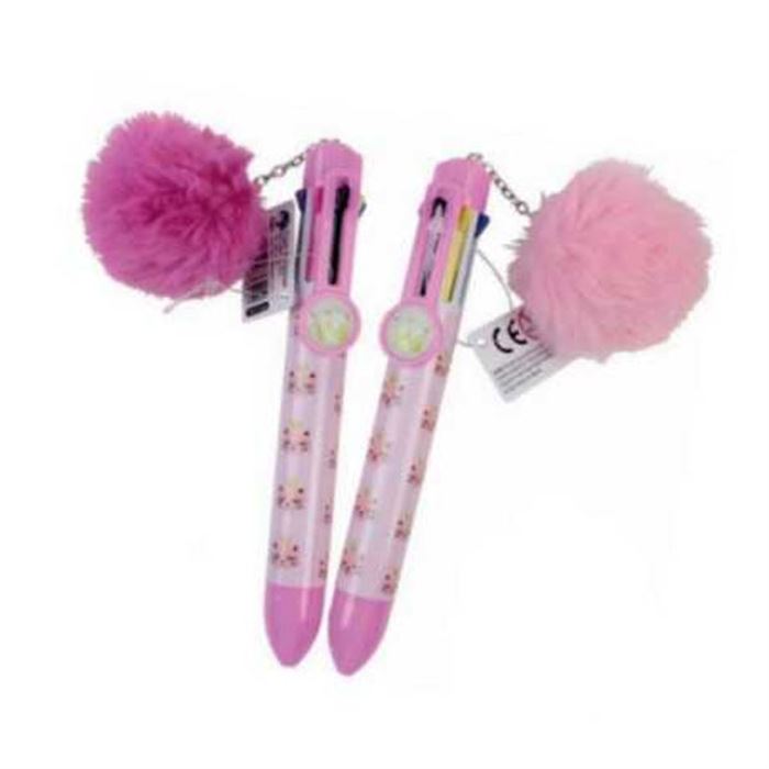 Dolphin Bp-3745 6 Renk Peluş Tükenmez Kalem