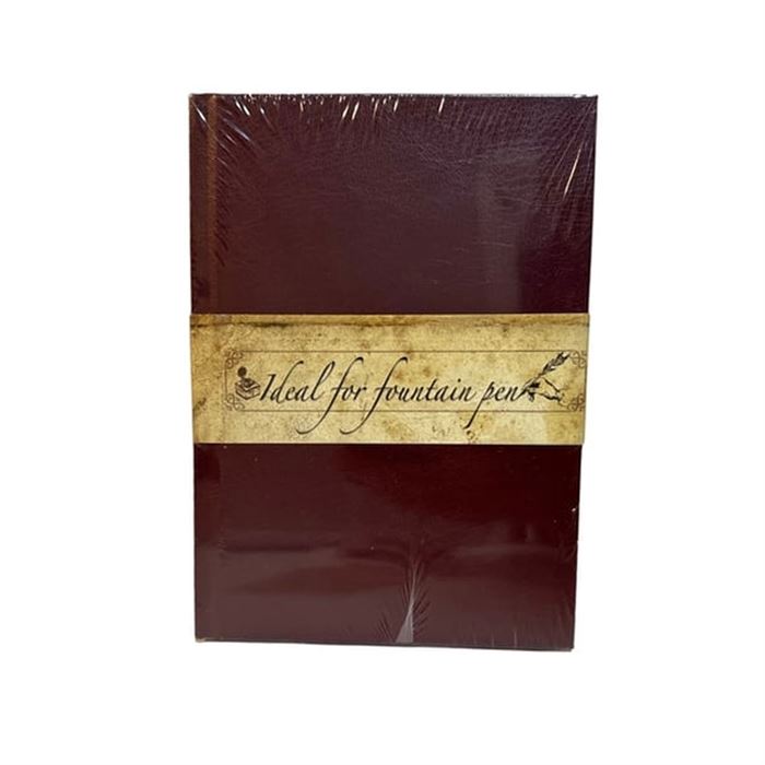 DEFFTER DOLMA KALEM DEFTERİ 15x21.5cm SERT KAPAK ÇİZGİSİZ 96 YP.- BORDO  90108-4