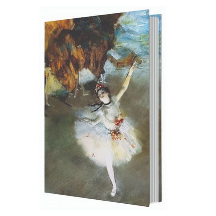 DEFFTER 14X20 ART OF WORLD / EDGAR DEGAS THE STAR SERT KAPAK ÇİZGİSİZ DEFTER 96 YP