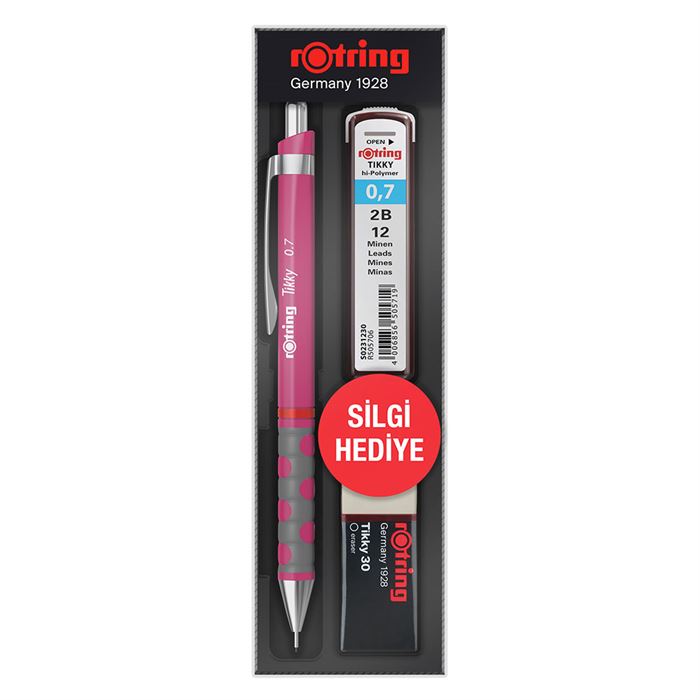 ROTRİNG VERSATİL KALEM TIKKY OKUL SETİ 0.7 AHUDUDU PEMBE