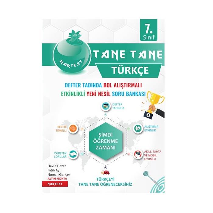 NARTEST 8. SINIF MAVİ NAR TANESİ İNGİLİZCE 24'LÜ DENEME ( 12 SARMAL+ 12 GENEL)