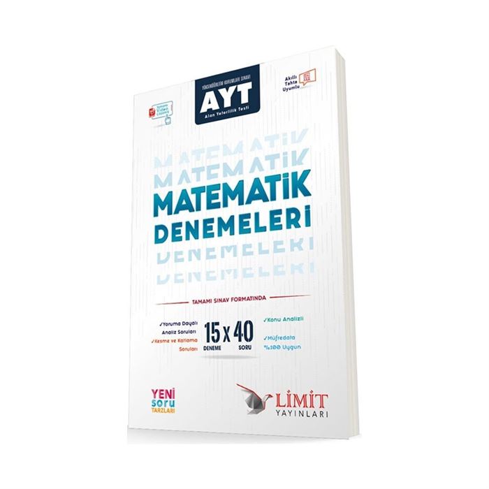 LİMİT YAYINLARI AYT 15'Lİ MATEMATİK DENEMELERİ