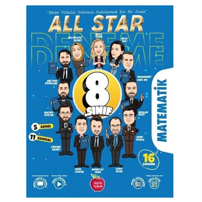 NEWTON 8. SINIF ALL STAR MATEMATİK 16 DENEME