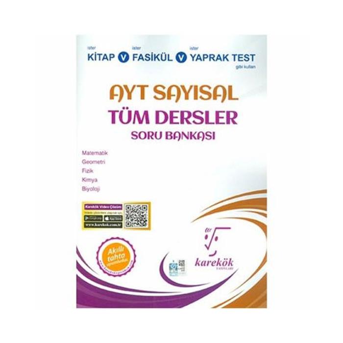KAREKÖK AYT SAYISAL TÜM DERSLER SORU BANKASI