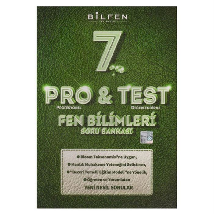 BİLFEN BİLTEST 7. SINIF PRO& TEST FEN BİLİMLERİ SORU BANKASI