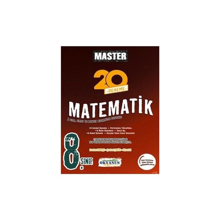OKYANUS 8. SINIF MASTER MATEMATİK 20 DENEMESİ