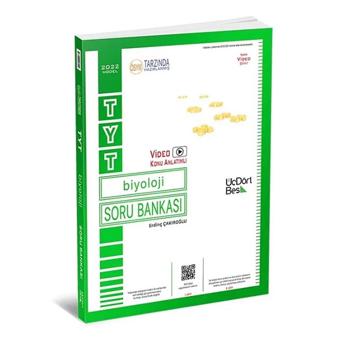 ÜÇDÖRTBEŞ TYT BİYOLOJİ  SORU BANKASI