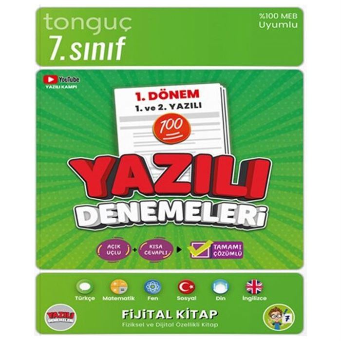 Tonguç Akademi 5. Sınıf Yazılı Denemeleri 2. Dönem 1 ve 2. Yazılı