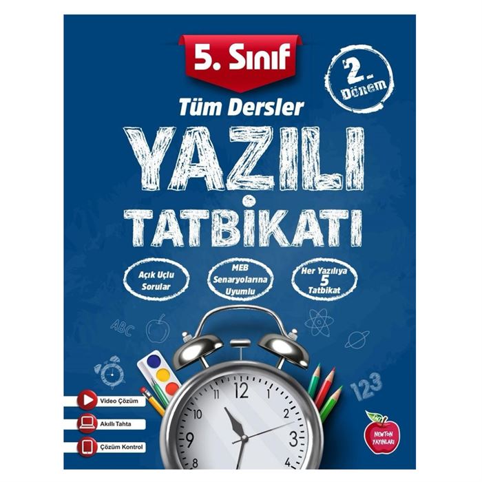 Newton Yayınları 5. Sınıf Yazılı Tatbikatı 2. Dönem Tüm Dersler