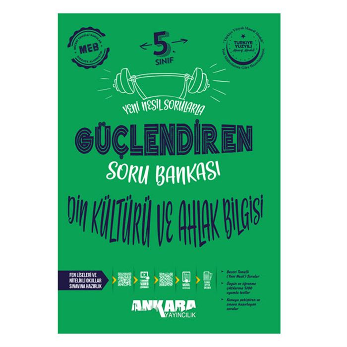 Ankara Yayıncılık 5. Sınıf Güçlendiren Din Kültürü ve Ahlak Bilgisi Soru Bankası