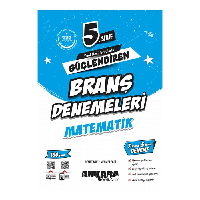 Ankara Yayıncılık 5. Sınıf Matematik Güçlendiren Branş Denemeleri