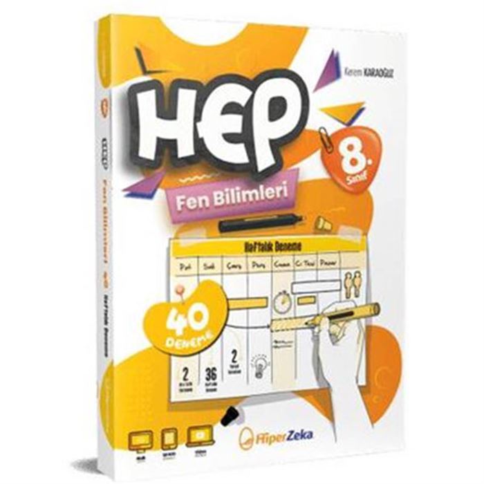 8. Sınıf HEP Fen Bilimleri Haftalık Deneme Föyleri