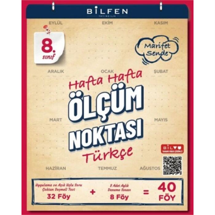 Bilfen Yayıncılık 8. Sınıf Türkçe Hafta Hafta Ölçüm Noktası