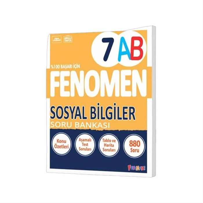 Fenomen 7.  Sınıf Sosyal Bilgiler A-B Soru Bankası