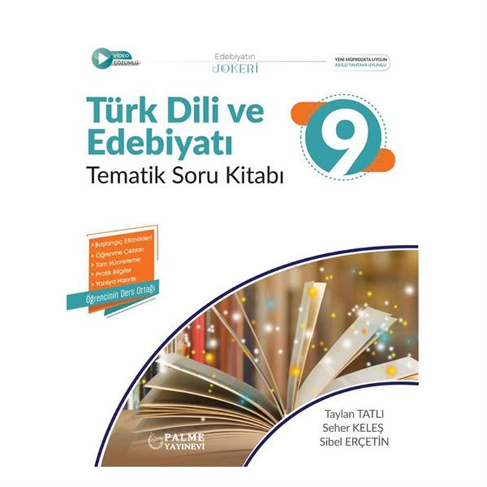 Palme Yayınevi 9. Sınıf Türk Dili Ve Edebiyatı Tematik Soru Kitabı