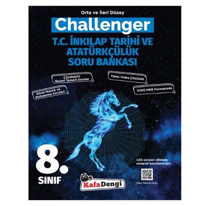 8.Sınıf Challenger T.C. İnkılap Tarihi Soru Bankası (Tümü Video Çözümlü)