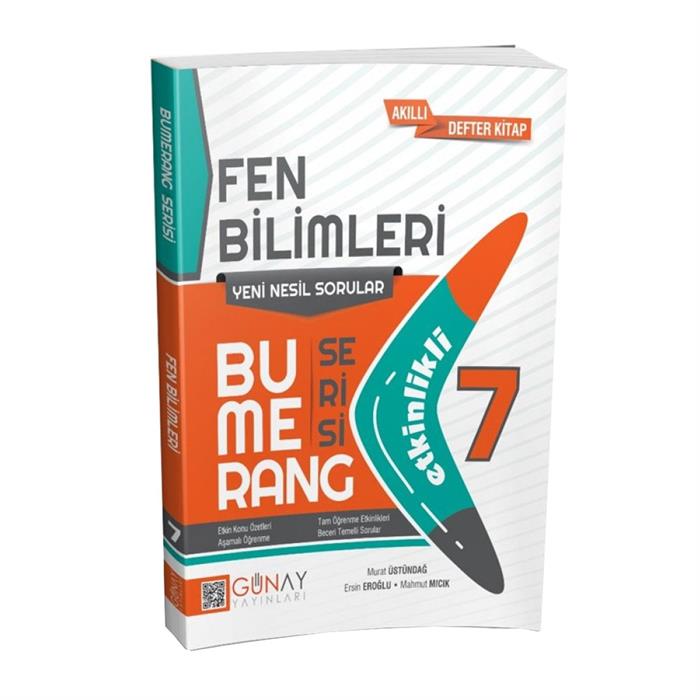 GÜNAY 7. SINIF BUMERANG ETKİNLİKLİ FEN BİLİMLERİ AKILLI DEFTER KİTAP