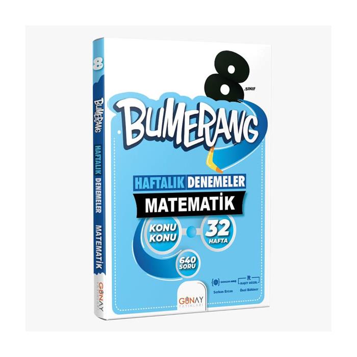 GÜNAY 8. SINIF BUMERANG 32 HAFTALIK MATEMATİK DENEMELERİ