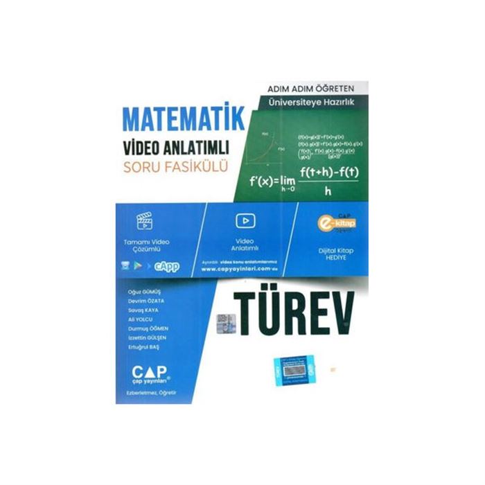 ÇAP YAYINLARI MATEMATİK TÜREV KONU ANLATIMLI SORU BANKASI