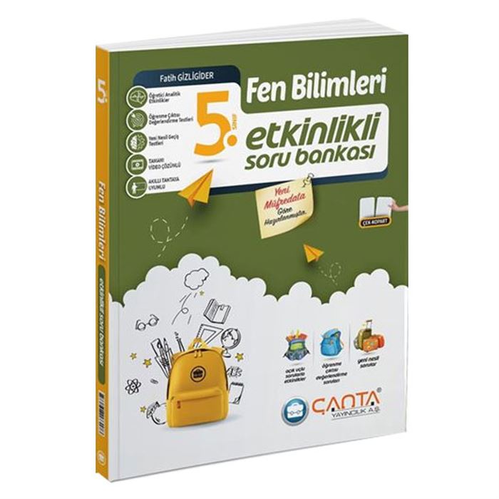 Çanta Yayınları 5.Sınıf Fen Bilimleri Etkinlikli Kazanım Soru Bankası
