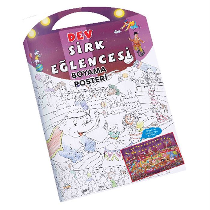 Sirk Eğlencesi Dev Boyama Posteri