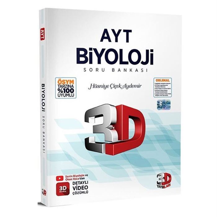 3D AYT BİYOLOJİ SORU BANKASI